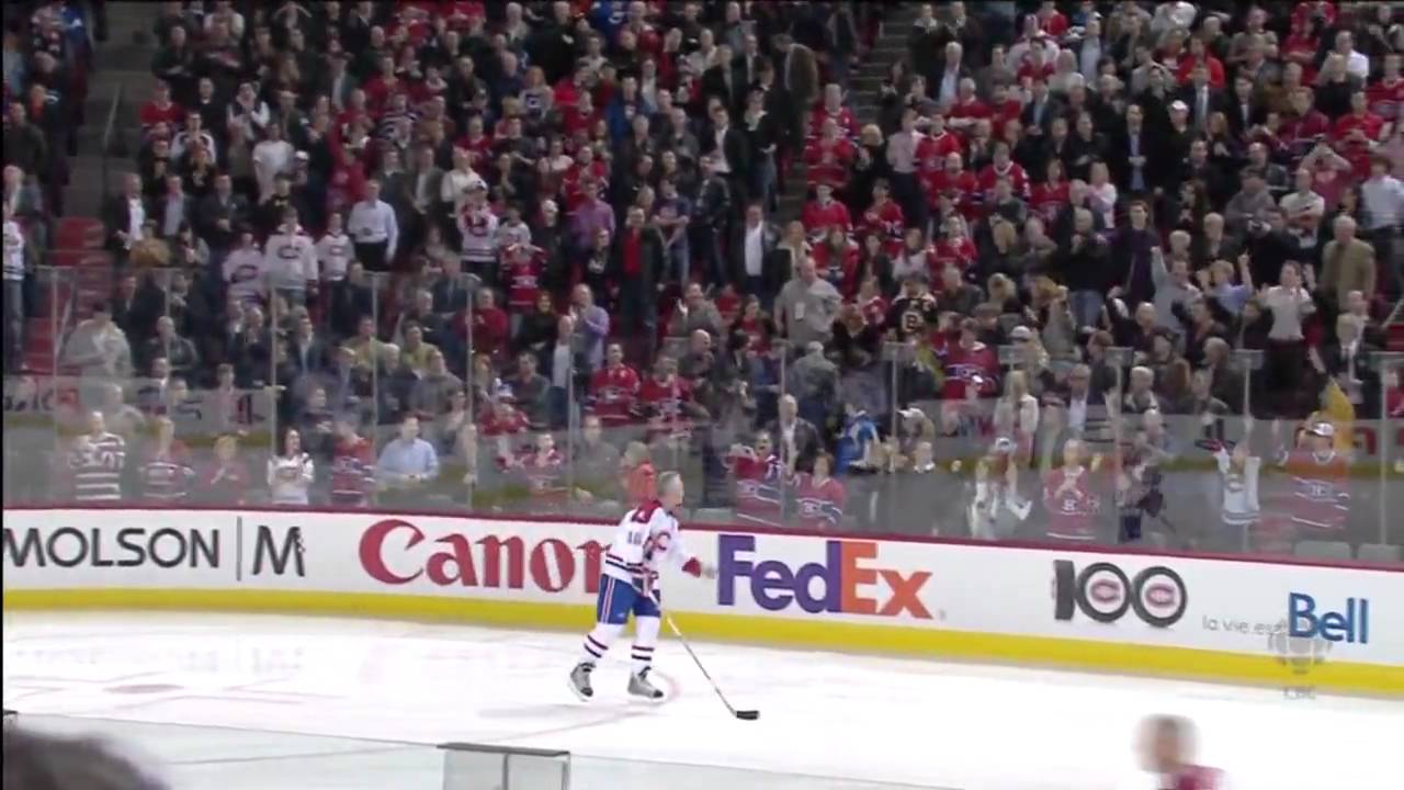 Habs Alumni Warm-up  - Montreal Canadiens 100th Anniversary (HD)
