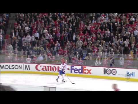Habs Alumni Warm-up  - Montreal Canadiens 100th Anniversary (HD)