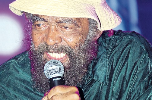 Singer John Holt in performance at the Jamaica Jazz Festival in Montego Bay in 2012