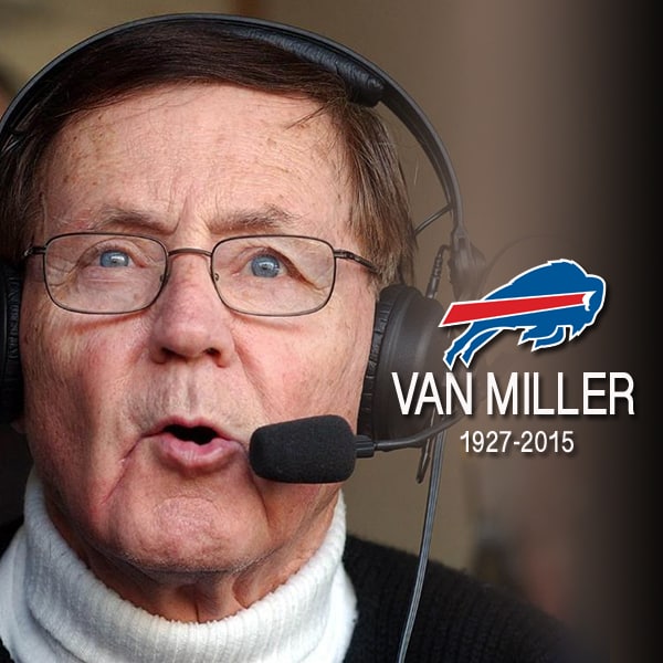 Van Miller, longtime voice of the Bills, dies at age 87 van miller buffalo bills