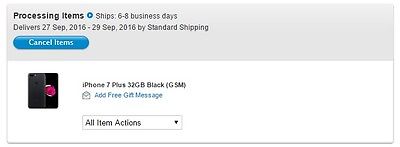 Apple iPhone 7 Plus (Latest Model) - 32GB - Black (Unlocked) Pre-order SEP 30 2 Apple iPhone 7 Plus (Latest Model) - 32GB - Black (Unlocked) Pre-order SEP 30 1