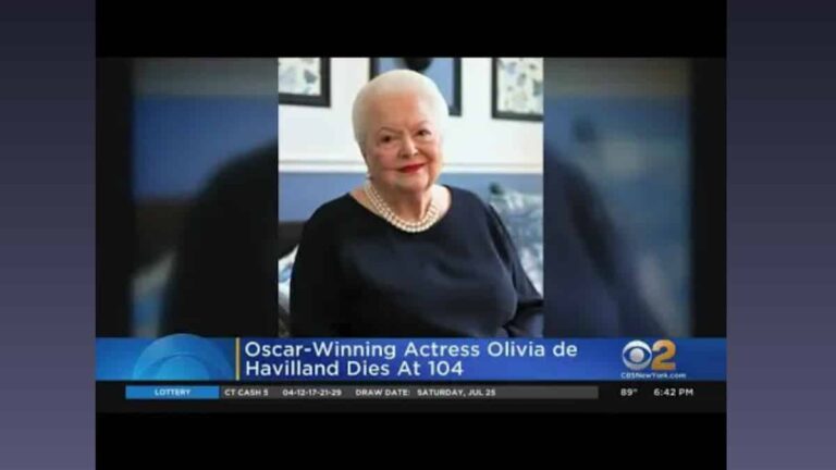 Olivia De Havilland died at 104 on sunday