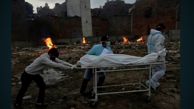Pressure rises for India lockdown as covid-19 virus surge breaks record again. 1 Pressure rises for India lockdown as covid-19 virus surge breaks record again.