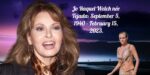 Raquel Welch, the Academy Award-winning Actress, Dead at 82