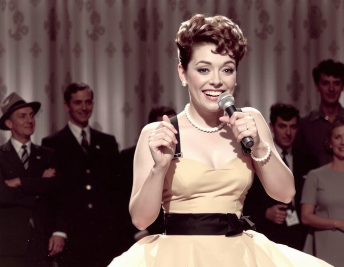 Connie Francis (1937 – 2025): Beloved Pop Icon of the 1950s and '60s a woman singing into a microphone